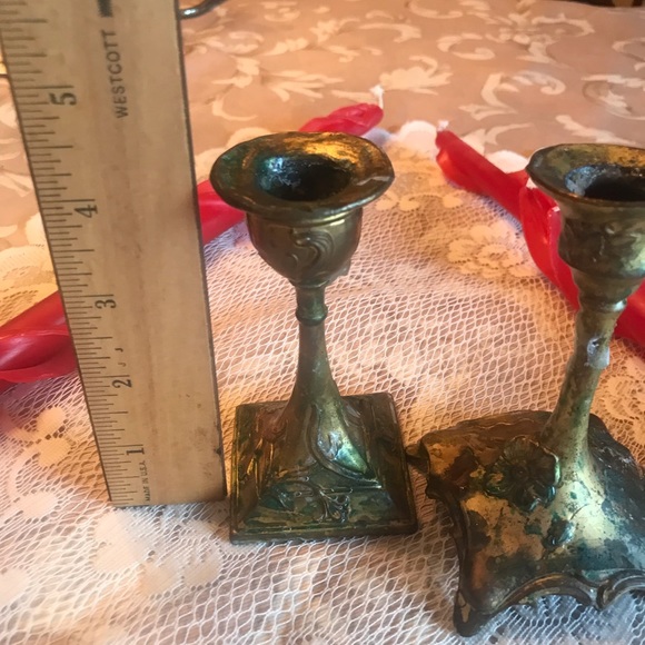 ART NOUVEAU CANDLE HOLDERS - Picture 11 of 16